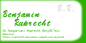 benjamin ruprecht business card